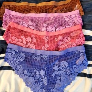 Juicy Couture Lace Panties in Purple and Pink